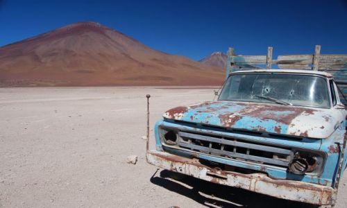 Zdjecie BOLIWIA / brak / Granica Boliwia - Chile / Grat i wulkan