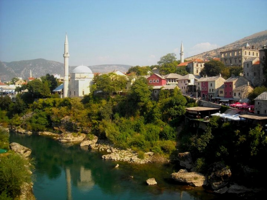 Zdjęcia: Mostar, Z mostu w Mostarze, BOśNIA i HERCEGOWINA Zdjęcia: Mostar, Z mostu w Mostarze, BOśNIA i HERCEGOWINA