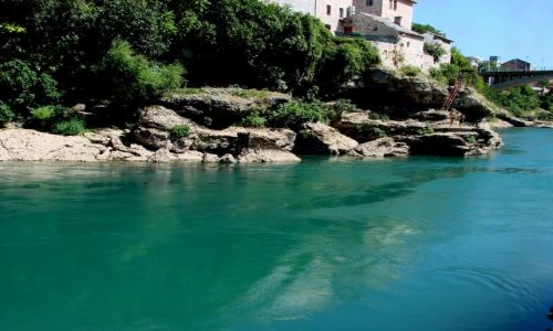 Zdjecie BONIA i HERCEGOWINA / Mostar / Mostar / Neretwa pod Mostarem