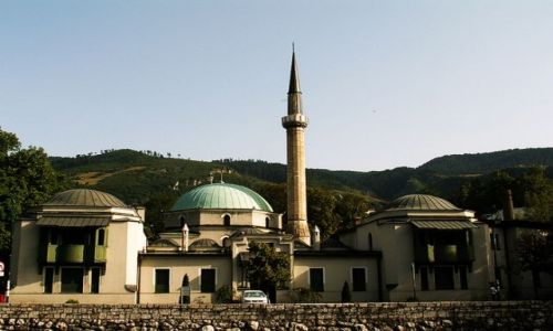 Zdjęcie BOśNIA i HERCEGOWINA / Sarajevo / ok.centrum / minaret...
