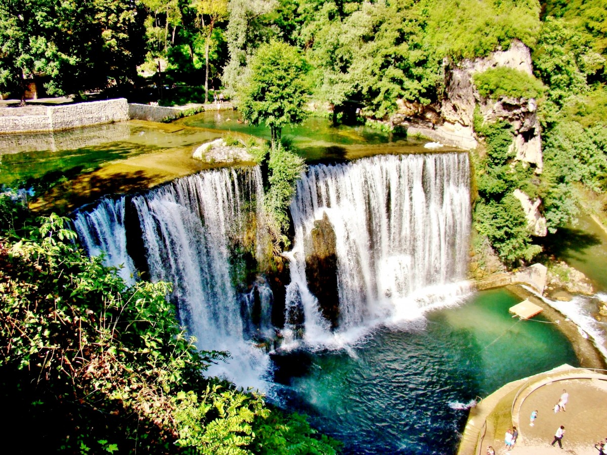 Zdjęcia: Jajce, centralna Bośnia, Jajce-wodospad na rzece Pliva, BOśNIA i HERCEGOWINA Zdjęcia: Jajce, centralna Bośnia, Jajce-wodospad na rzece Pliva, BOśNIA i HERCEGOWINA