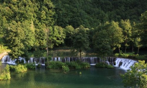 Zdjcie BONIA i HERCEGOWINA / Jajce / Vrbica / Wodospady krasowe na rzece Pliva