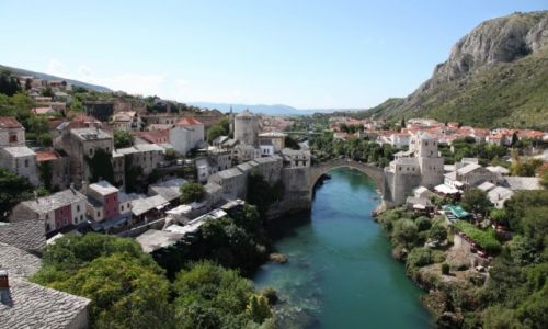 Zdjecie BONIA i HERCEGOWINA / Cz poudniowa / Mostar / Szare dachy
