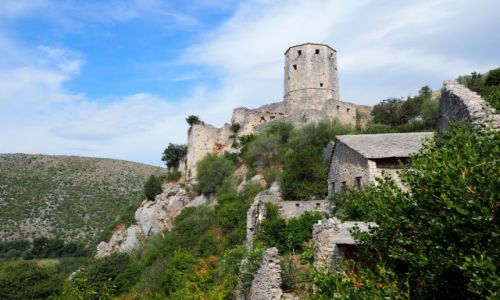 Zdjecie BONIA i HERCEGOWINA / Hercegowina / Poitelj, ruiny tureckiej twierdzy / fort Poitelj...