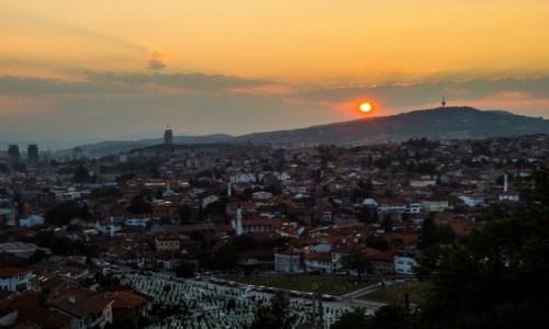 Zdjecie BONIA i HERCEGOWINA / Sarajewo / ta Twierdza / Panorama Sarajewa