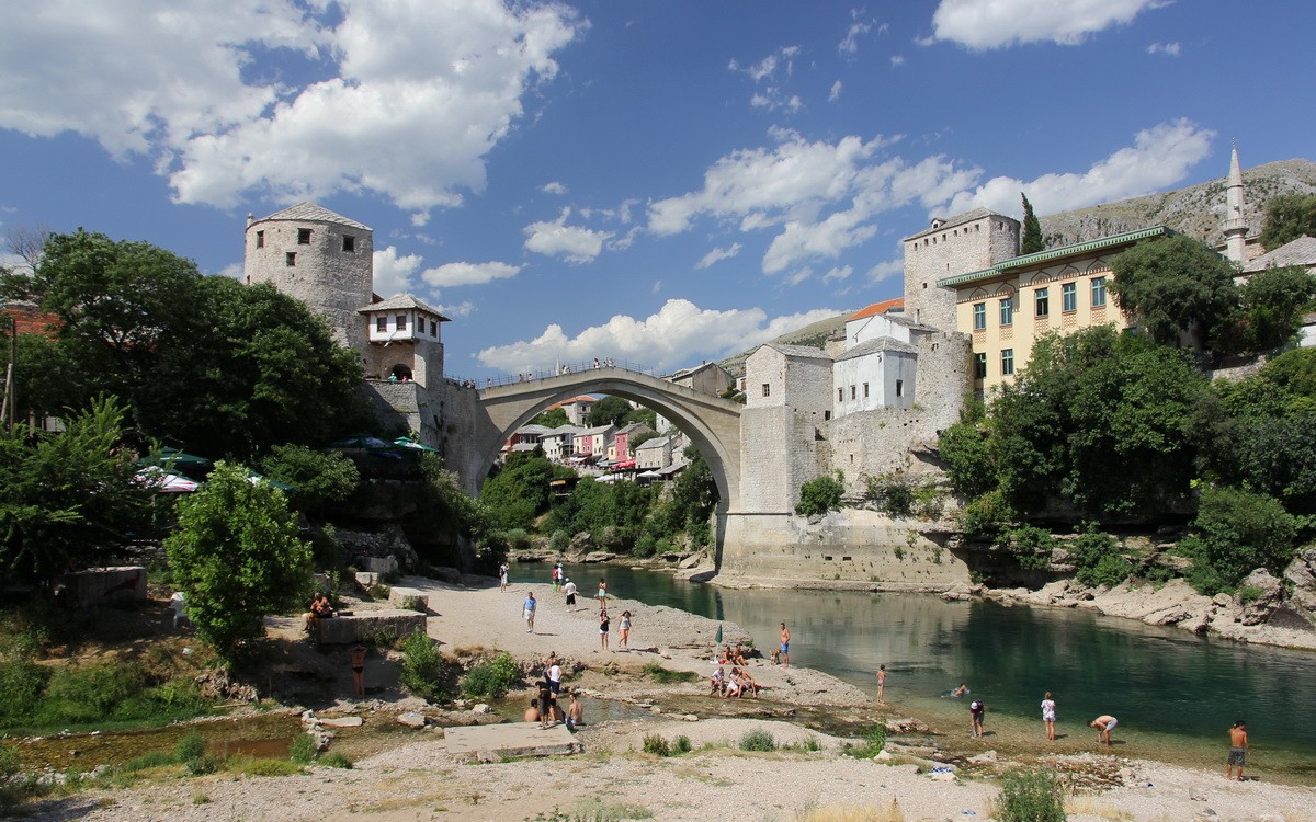 Zdjęcia: Mostar, Hercegowina, Stary Most nad Neretwą w Mostarze, BOśNIA i HERCEGOWINA Zdjęcia: Mostar, Hercegowina, Stary Most nad Neretwą w Mostarze, BOśNIA i HERCEGOWINA