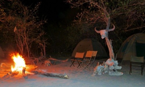 Zdjcie BOTSWANA / Pnocna Botswana  / Delta Okawango/ obozowisko / Obowisko noc 