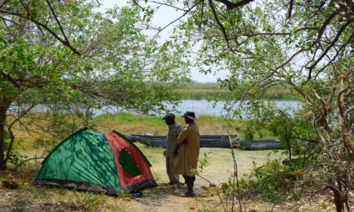 Zdjcie BOTSWANA / Pnocna Botswana  / Delta Okawango/ obozowisko / Namiot 