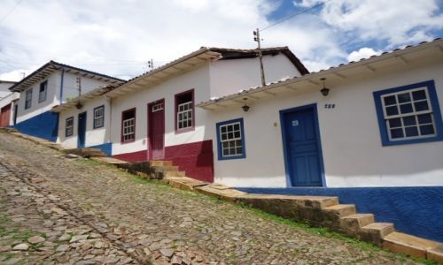 Zdjcie BRAZYLIA / Minas Gerais / Ouro Preto / Uliczki Ouro Preto (4)