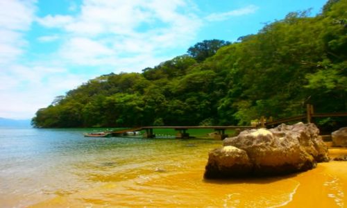 Zdjecie BRAZYLIA / Ilha Grande / Na jednej z dzikich plaz / Jak cudnie mi