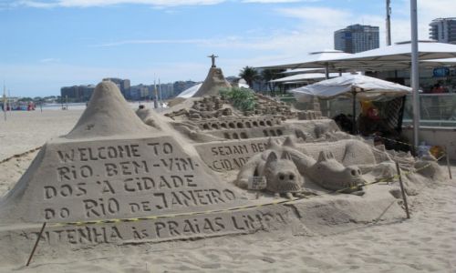 Zdjcie BRAZYLIA / Rio de Janerio / Rio de Janerio / Zamki na piasku...