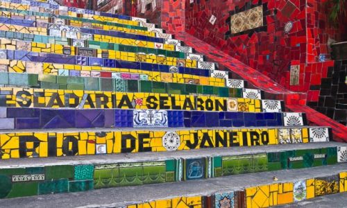 Zdjcie BRAZYLIA / Rio de Janeiro / Lapa / Schody