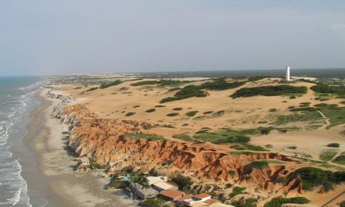 Zdjecie BRAZYLIA / Ceara / Ceara / Morro Branco z lotu ptaka