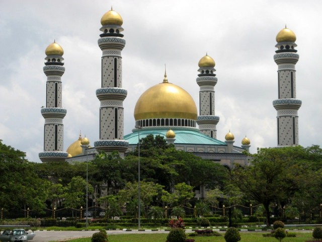 Zdj cia: Bandar Seri Begawan, Borneo, Meczet Jame'Asr Hassanal Bolkiah, BRUNEI