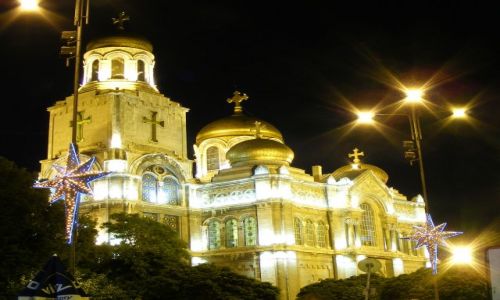 Zdjecie BUłGARIA / Varna / Bułgaria / Katedra nocą