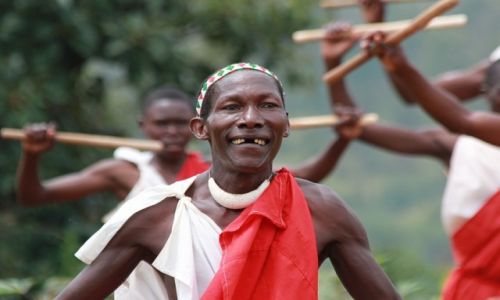 Zdjecie BURUNDI / Burundi / Burundi / Gishora - wystp tamburyniarzy