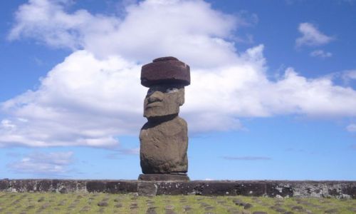 Zdjecie CHILE / Wyspa Wielkanocna / Aku Tahai / Samotny moai