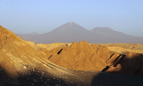 Zdjecie CHILE / Antofagasta  / San Pedro de Atacama - Dolina Ksiycowa / Zachd soca w dolinie ksiycowej .