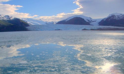 Zdjęcie CHILE / Ciesnina Magellana / Glacier Amalia / Skute lodem
