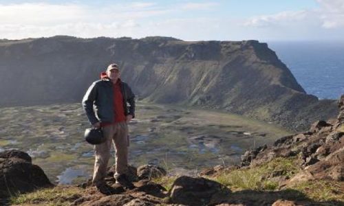 Zdjecie CHILE / Pacyfik / Rapa Nui / Orongo / Rano Kau