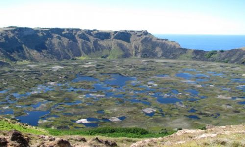 Zdjecie CHILE / Pacyfik / Wyspa Wielkanocna / Krater Rano Kau
