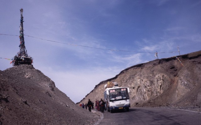 Zdj cia: droga, GANSU, gdzieś po drodze, CHINY Zdj cia: droga, GANSU, gdzieś po drodze, CHINY