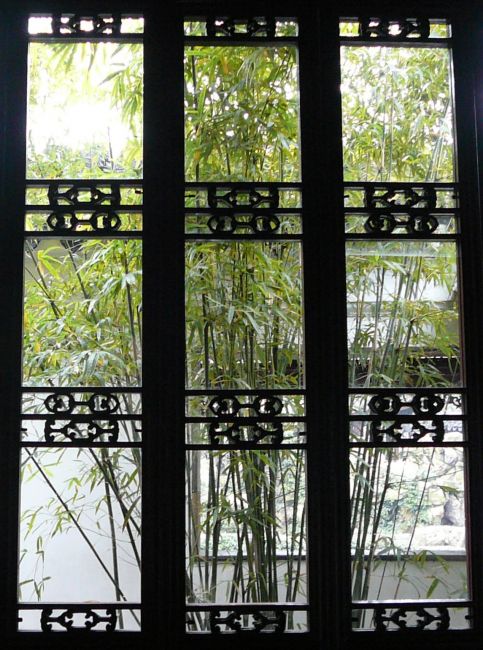 Zdjęcia: ogrod, Suzhou, bambusy za oknem, CHINY Zdjęcia: ogrod, Suzhou, bambusy za oknem, CHINY