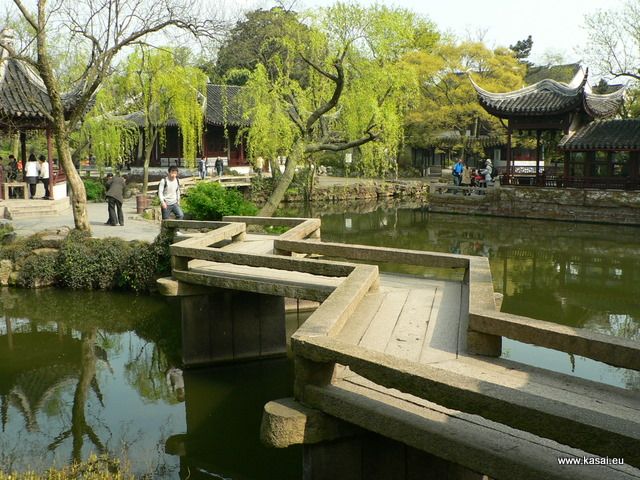 Zdjęcia: Suzhou Ogród Pokornego Zarządcy, Suzhou mostek, CHINY Zdjęcia: Suzhou Ogród Pokornego Zarządcy, Suzhou mostek, CHINY