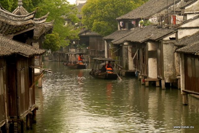 Zdjęcia: Wuzhen, Wuzhen - kanał, CHINY Zdjęcia: Wuzhen, Wuzhen - kanał, CHINY