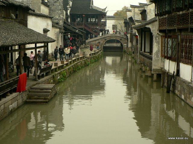 Zdjęcia: Wuzhen, Wuzhen - kanał, CHINY Zdjęcia: Wuzhen, Wuzhen - kanał, CHINY
