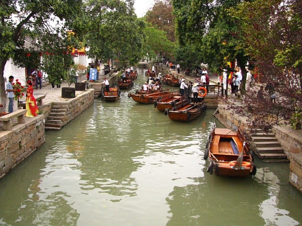 Zdjęcia: Tongli, prowincja Jiangsu, Tongli - miasto na wodzie, CHINY Zdjęcia: Tongli, prowincja Jiangsu, Tongli - miasto na wodzie, CHINY