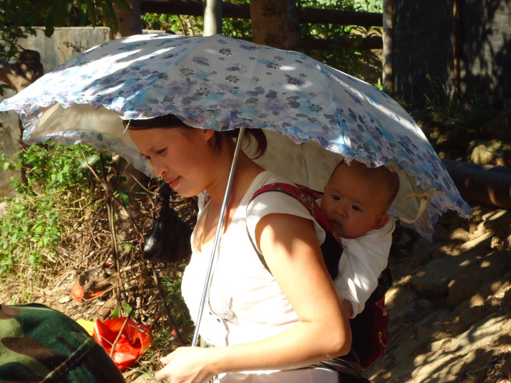 Zdjęcia: okolice Hekou, Yunnan, Ochrona przed słońcem, CHINY Zdjęcia: okolice Hekou, Yunnan, Ochrona przed słońcem, CHINY