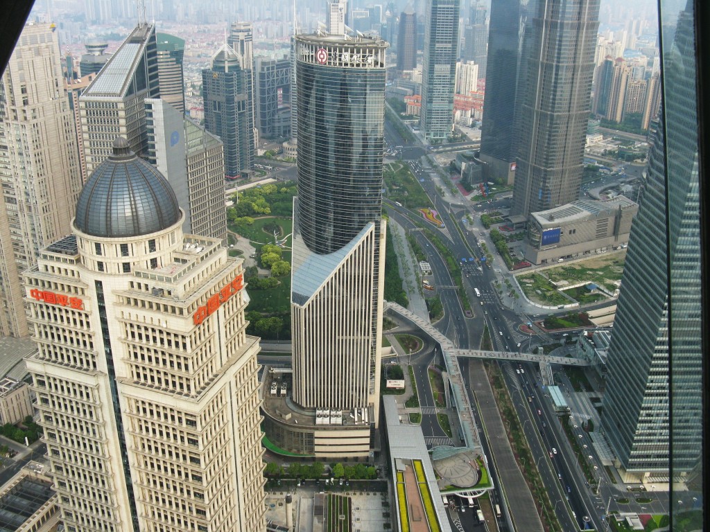 Zdjęcia: Szanghaj, Szanghaj, Widok z "Perły Orientu", CHINY Zdjęcia: Szanghaj, Szanghaj, Widok z "Perły Orientu", CHINY