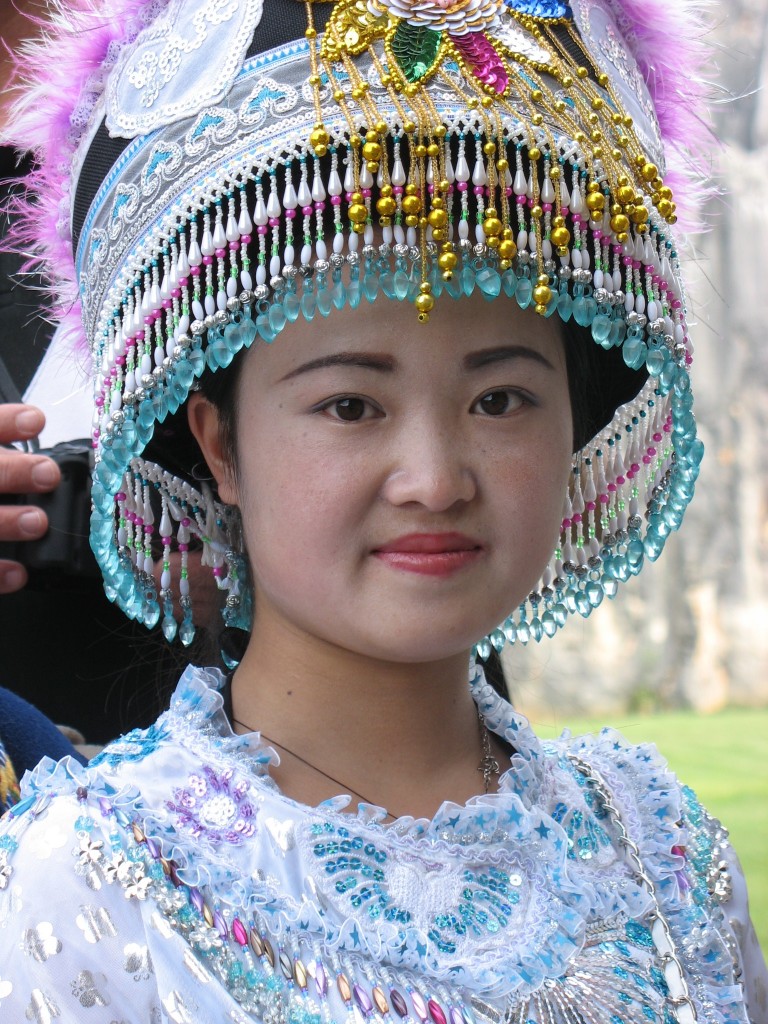 Zdjęcia: Shilin, Yunnan, Panna młoda, CHINY Zdjęcia: Shilin, Yunnan, Panna młoda, CHINY