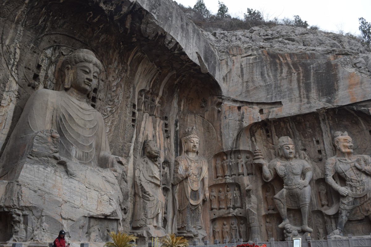 Zdjęcia: Luoyang, Luoyang, Groty Longmen, CHINY Zdjęcia: Luoyang, Luoyang, Groty Longmen, CHINY