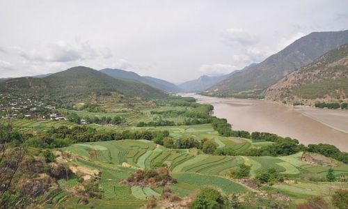 Zdjęcie CHINY / Yunnan / okolice Lijiang / Pierwsza zatoka Jangcy