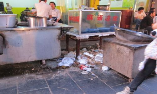 Zdjecie CHINY / Xi'an / Bazar / Uliczna kuchnia w Xi'an