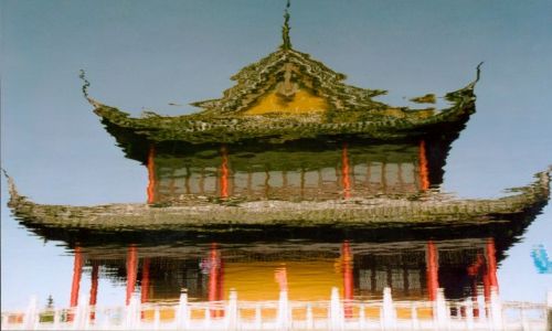 Zdjecie CHINY / Okolice Szanghaju / Zhouzhuang - chińska Wenecja / Odbicie