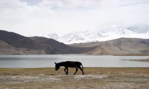 Zdjecie CHINY / Xinjiang / Karakorum Hihgway / Karakul lake
