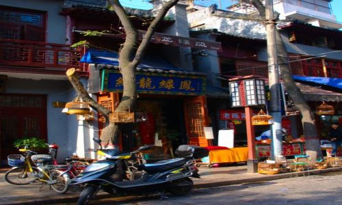Zdjecie CHINY / Xian / Xian / sprzedawca ptakw