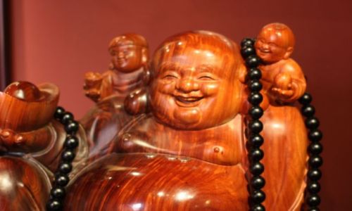 Zdjecie CHINY / - / witynia jaspisowego buddy / wesoy budda