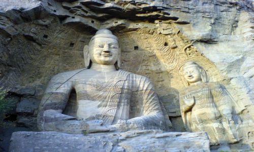 Zdjecie CHINY /   /  Longmen / W grotach Longmen
