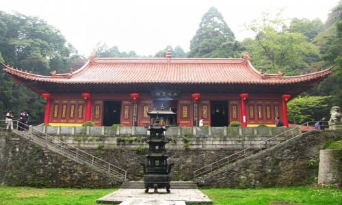 Zdjcie CHINY / prowincja Jianxi / Lu Shan / witynia buddyjska