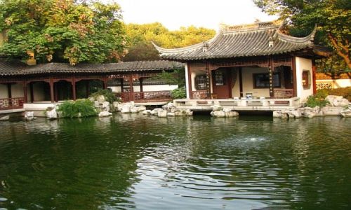 Zdjcie CHINY / prowincja Jiangsu / Nankin / paac prezydencki ogrody