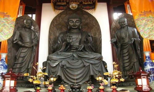CHINY / prowincja Jiangsu / Hangzhou / witynia Lingyin