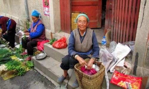 Zdjęcie CHINY / Yunnan / Dali / Na targu