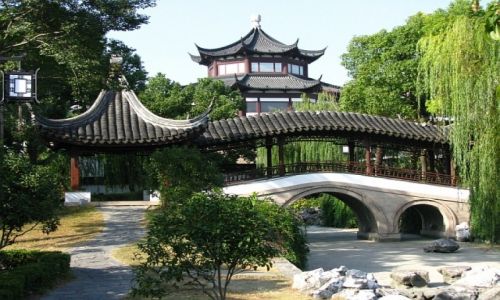 Zdjecie CHINY / prowincja Jiangsu / Suzhou / park Panmen