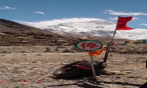 Zdjcie CHINY / Tybet / Pn. zbocze Mt. Everestu / Pierwsza baza wspinaczkowa