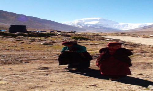 Zdjecie CHINY / Tybet / Pn. zbocze Mt. Everestu / Pierwsza baza wspinaczkowa