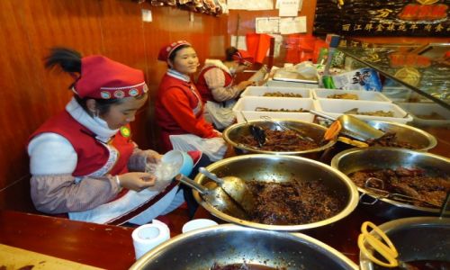Zdjecie CHINY / Yunnan / Lijiang / Chiskie jedzenie (2)
